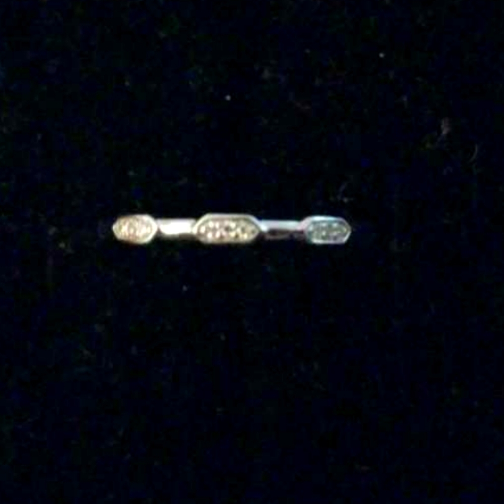 BEAUTIFUL SZ8 Carriere .925 Small Diamond Acc.